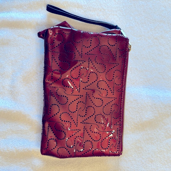 Clutch with bow burgundy - Picture 2 of 2
